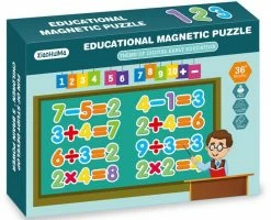 Blue Toys Επιτραπέζιο Wooden Magnetic Puzzle Game Εκπαιδευτικό (MKM465736) -Επιτραπέζια παιχνίδια & κάρτες Εκπτώσεις 201431 1