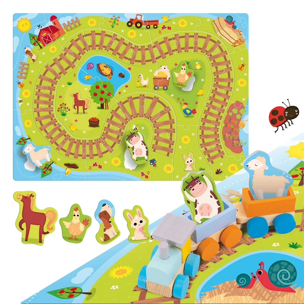 Real Fun Toys Επιτραπέζιο Carotina Baby Το Πρώτο Μου Εκπαιδευτικό Τρενάκι (84005) 2 Real Fun Toys Επιτραπέζιο Carotina Baby Το Πρώτο Μου Εκπαιδευτικό Τρενάκι (84005) - Image 2
