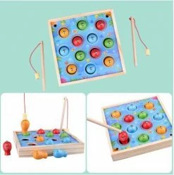 Blue Toys Επιτραπέζιο Ξύλινο Μαγνητικό Ψαρέματος (MKN336972) -Επιτραπέζια παιχνίδια & κάρτες Εκπτώσεις 215292 2