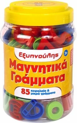 AS το καλό παιχνίδι Μαγνητικα Γραμματα Βαρελακι Εξυπνουλης 85Τμχ (1027-11152)