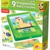 Real Fun Toys Επιτραπέζιο Carotina Baby 9 Progressive Puzzles Η Φάρμα (58440)