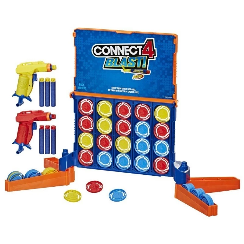 Hasbro Επιτραπέζιο Score 4 Nerf Connect 4 Nerf (E9122) 2 Hasbro Επιτραπέζιο Score 4 Nerf Connect 4 Nerf (E9122) - Image 2