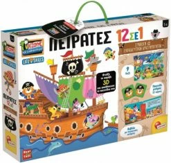 Real Fun Toys Επιτραπέζιο Montessori Πειρατές 12 Σε 1 (72743) -Επιτραπέζια παιχνίδια & κάρτες Εκπτώσεις 694562 1