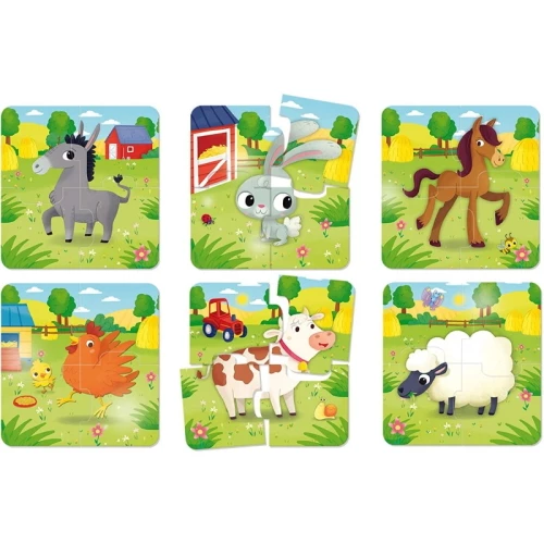 Real Fun Toys Επιτραπέζιο Carotina Baby Puzzle The Farm (80083) 2 Real Fun Toys Επιτραπέζιο Carotina Baby Puzzle The Farm (80083) - Image 2