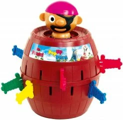 PMS Ahoy Jumping Pirate Barrel Game In Printed Box (331075)